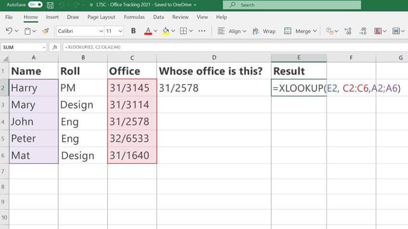 XLOOKUP