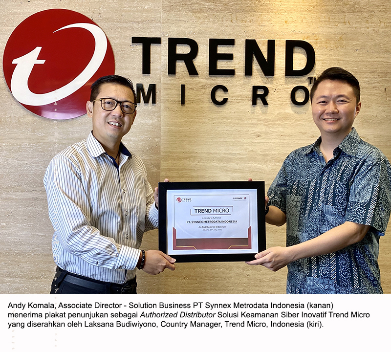 PT Synnex Metrodata Indonesia Jalin Kemitraan Strategik Bersama Trend Micro Sebagai Authorized Distributor Solusi Keamanan Siber Inovatif Untuk Pasar Indonesia