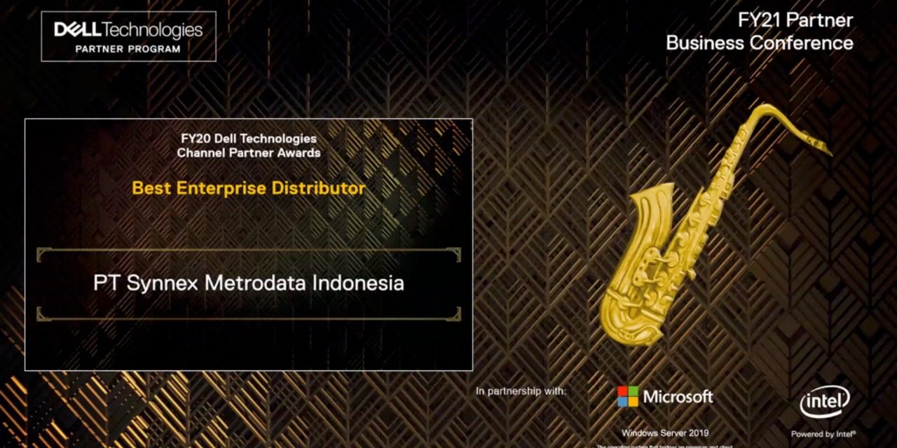 Synnex Metrodata Indonesia Memenangkan Award “Best Enterprise Distributor” Dari DELL Technologies