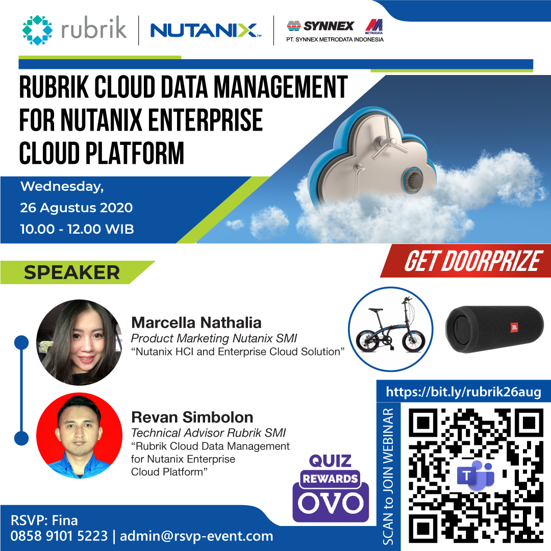 Rubrik Cloud Data Management For Nutanix Enterprise Cloud Platform