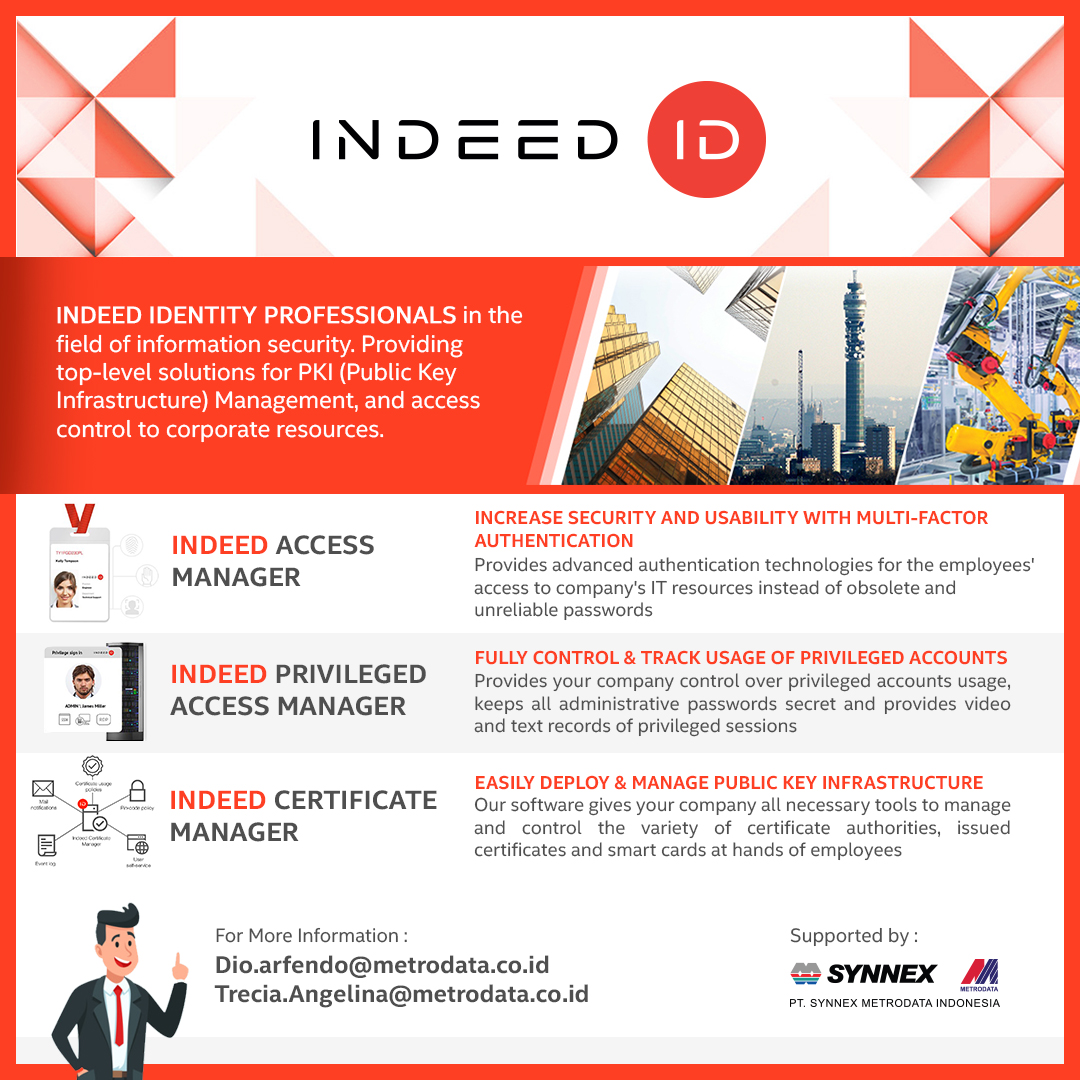Synnex Metrodata Indonesia is now the Authorized Distributor of Indeed