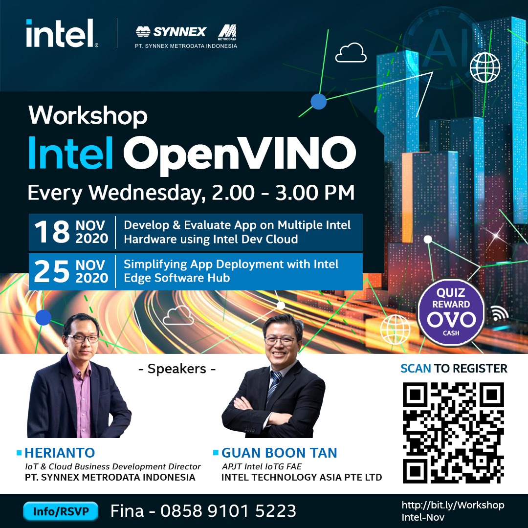 Workshop Intel OpenVINO with Synnex Metrodata Indonesia