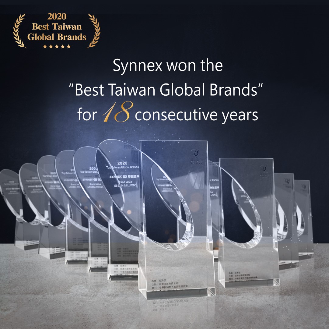 SYNNEX’s Brand Value Continues To Grow – A Winner Of The Best Taiwan Global Brands Award For 18 Consecutive Years.