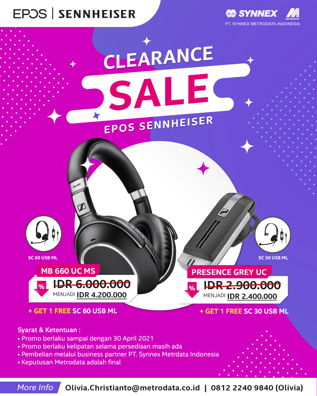 Clearance Sale Promo EPOS Sennheiser