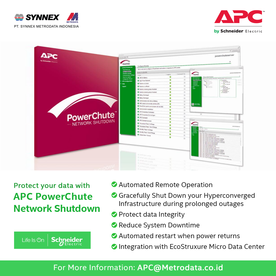 Protect your data with APC PowerChute Network Shutdown
