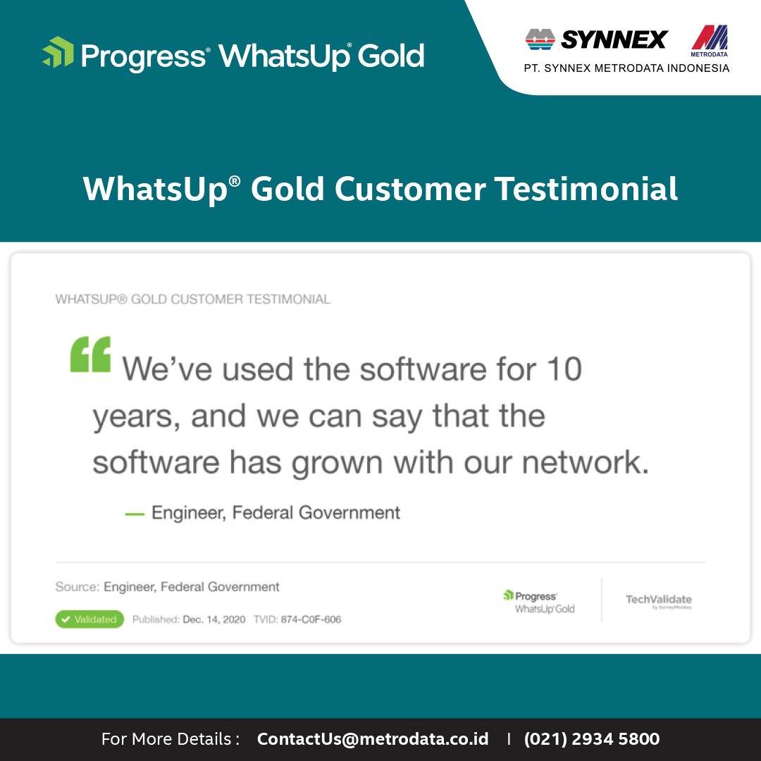 WhatsUp® Gold Customer Testimonial