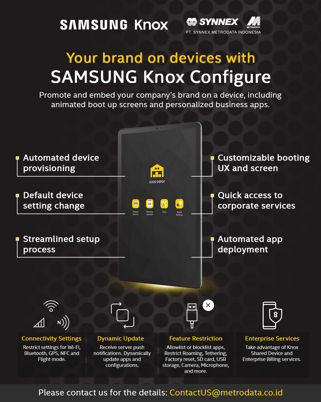 Your brand on devices with Samsung Knox Configure Synnex Metrodata
