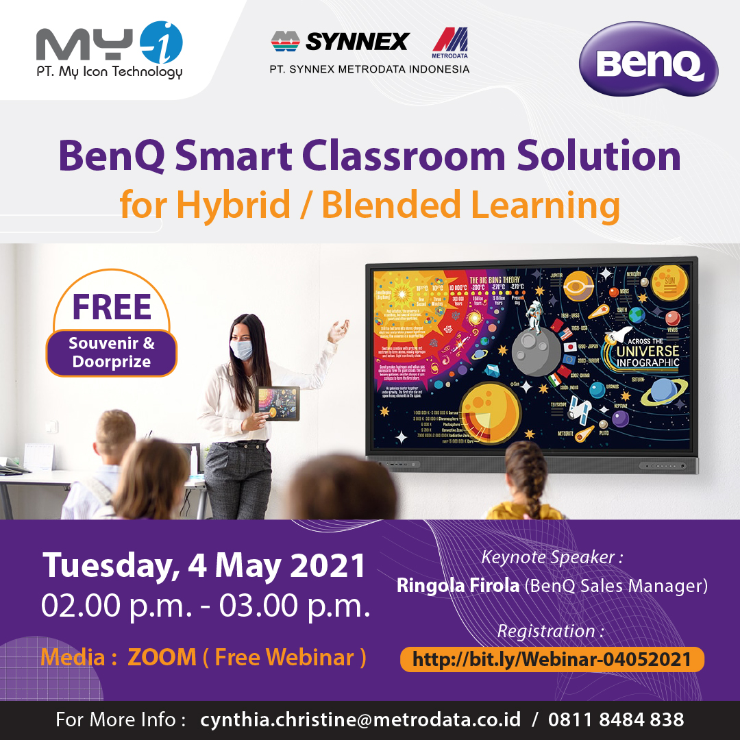 Webinar : BenQ Smart Classroom Solution For Hybrid / Blended Learning