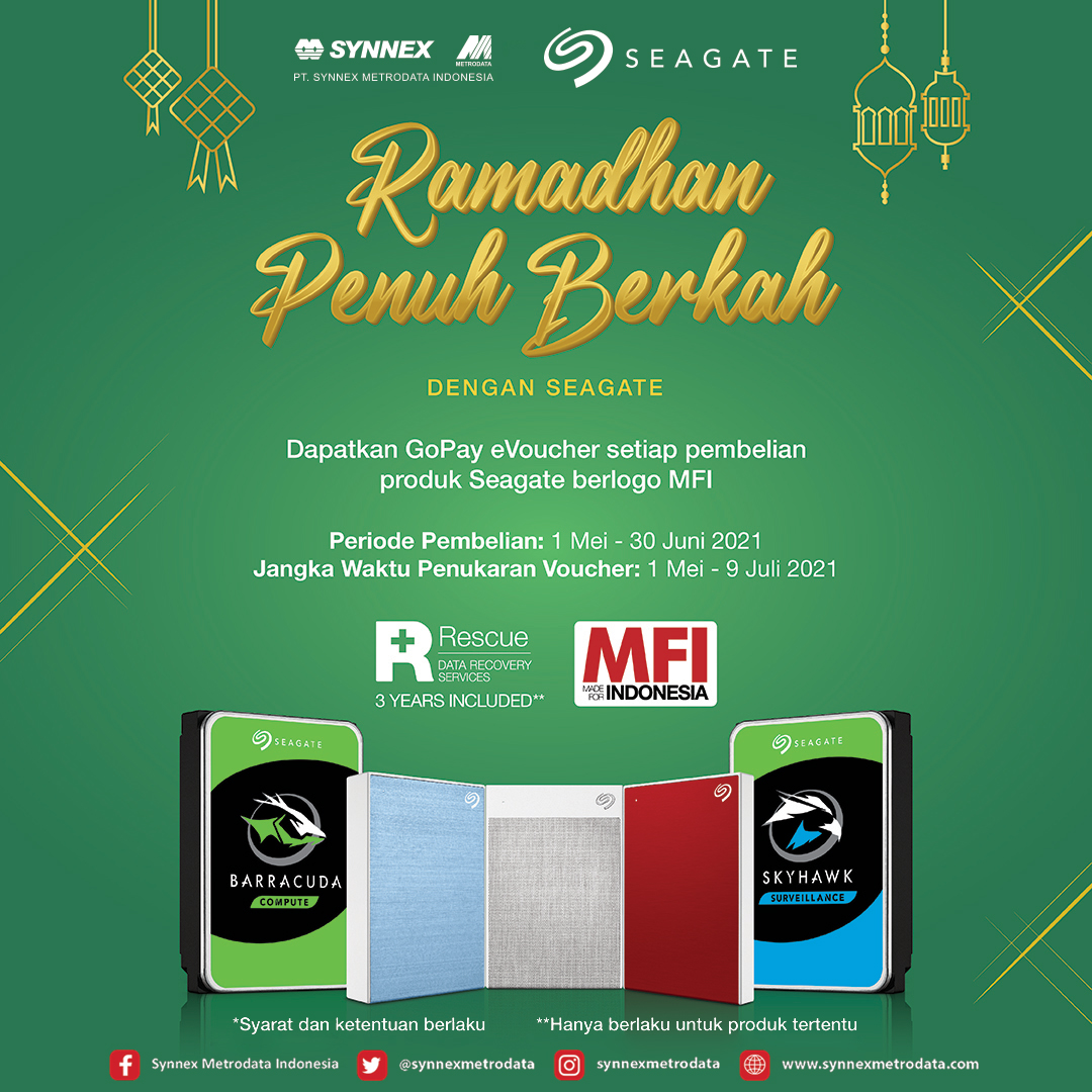 Ramadhan Penuh Berkah bersama Seagate ! - Synnex Metrodata Indonesia