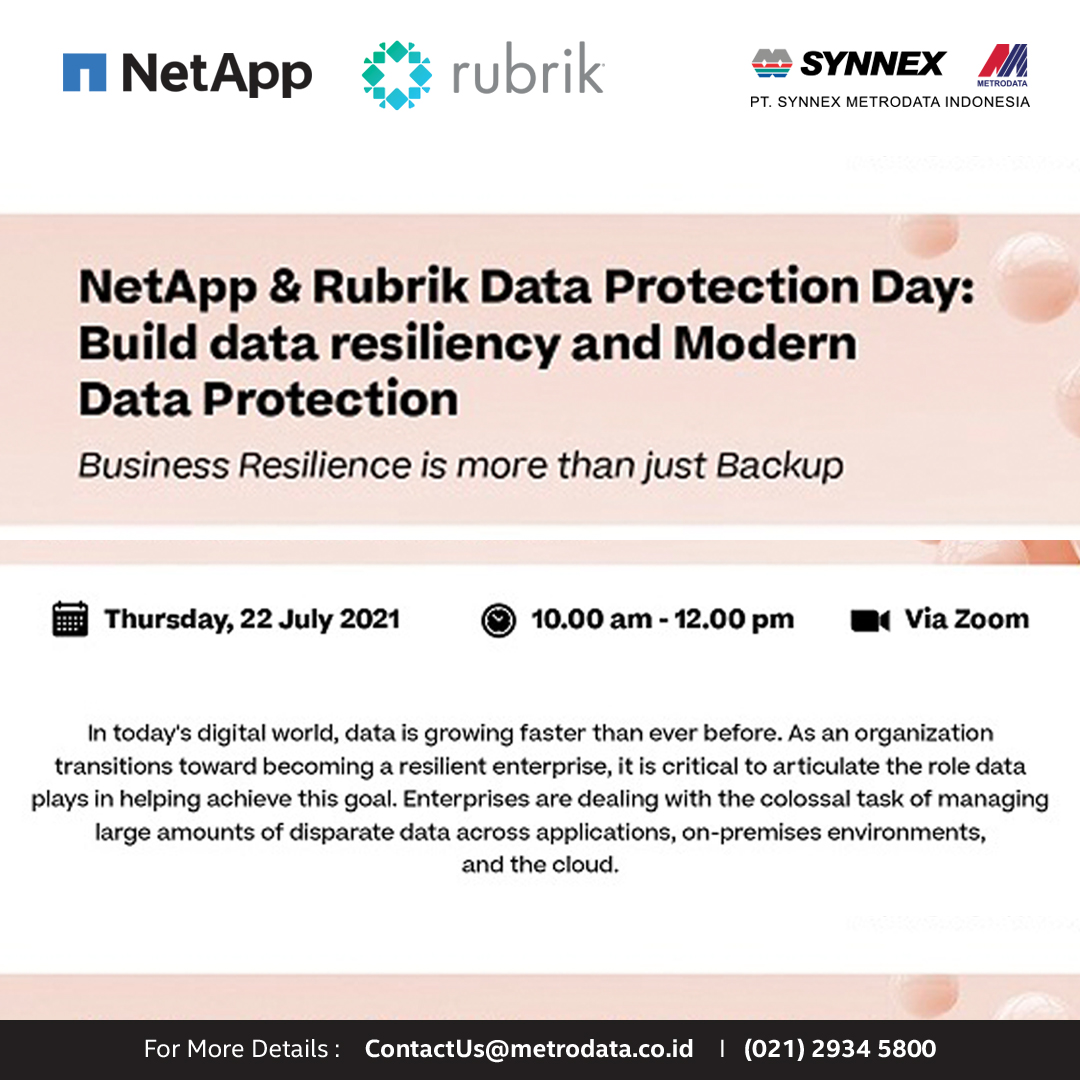 Webinar Netapp & Rubrik : Build Data Resiliency and Modern Data Protection