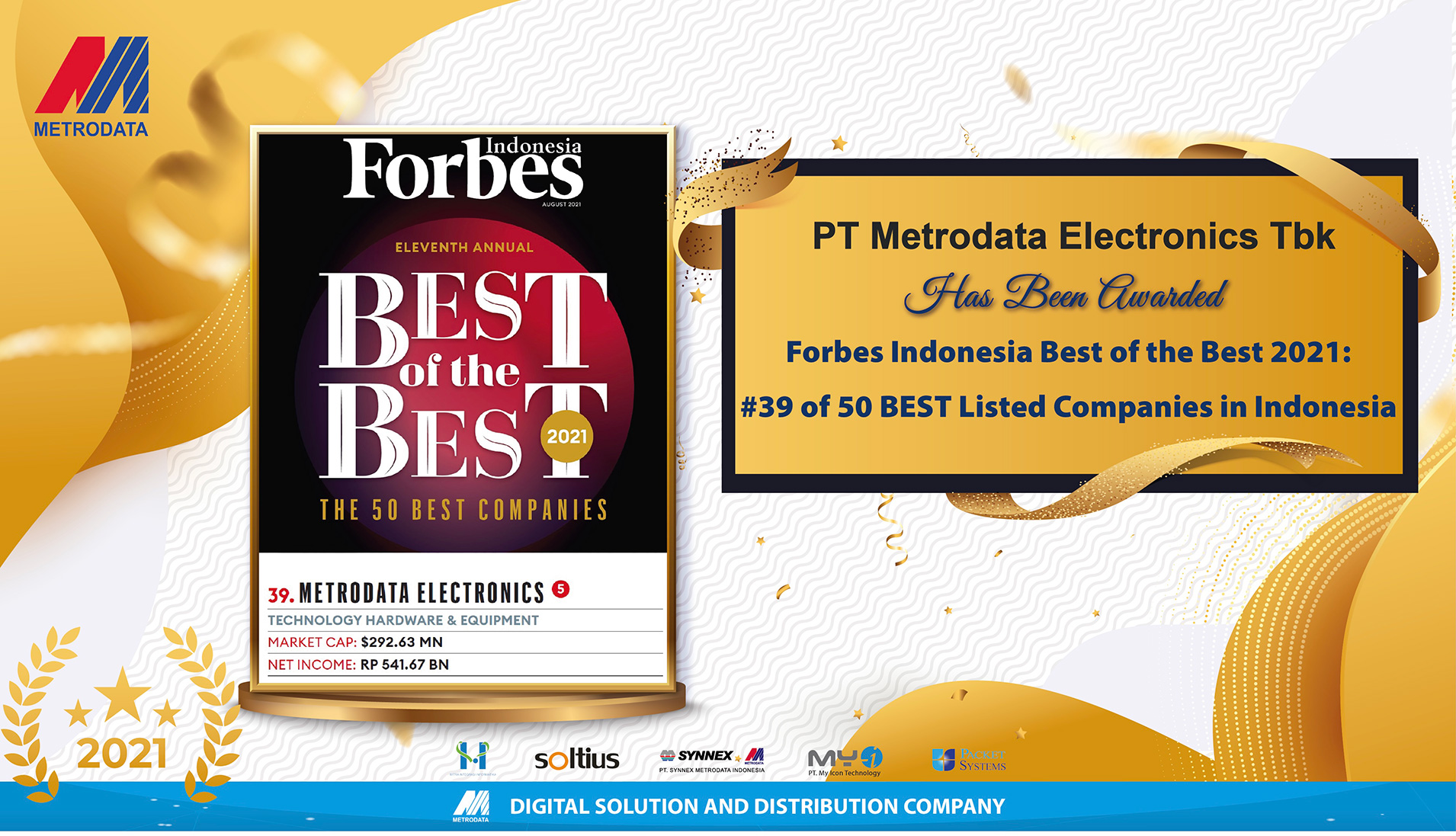 Metrodata Raih Forbes Best Of The Best 2021 The 50 Best Companies