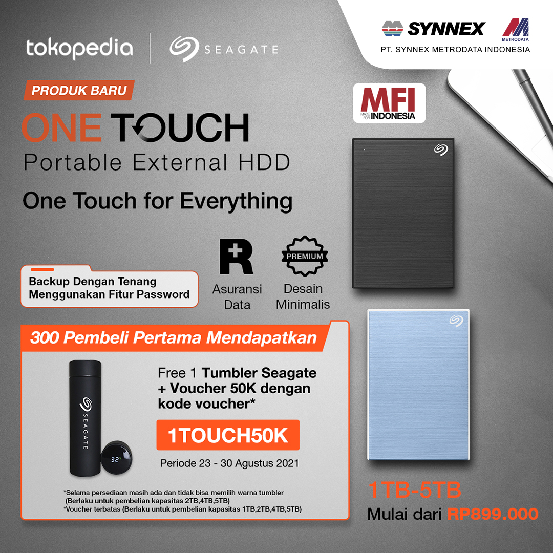 Promo Seagate : One Touch Portable External HDD