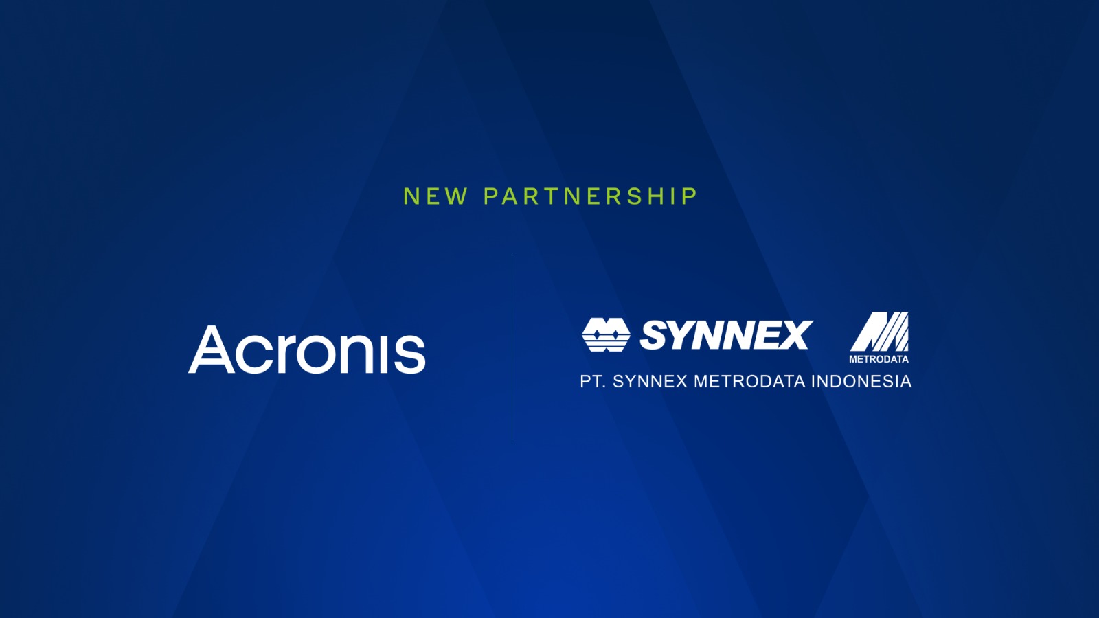 New Partnership Acronis & PT. Synnex Metrodata Indonesia