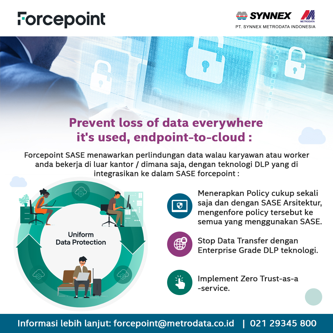 Forcepoint : Prevent loss of data everywhere it’s used, endpoint-to-cloud