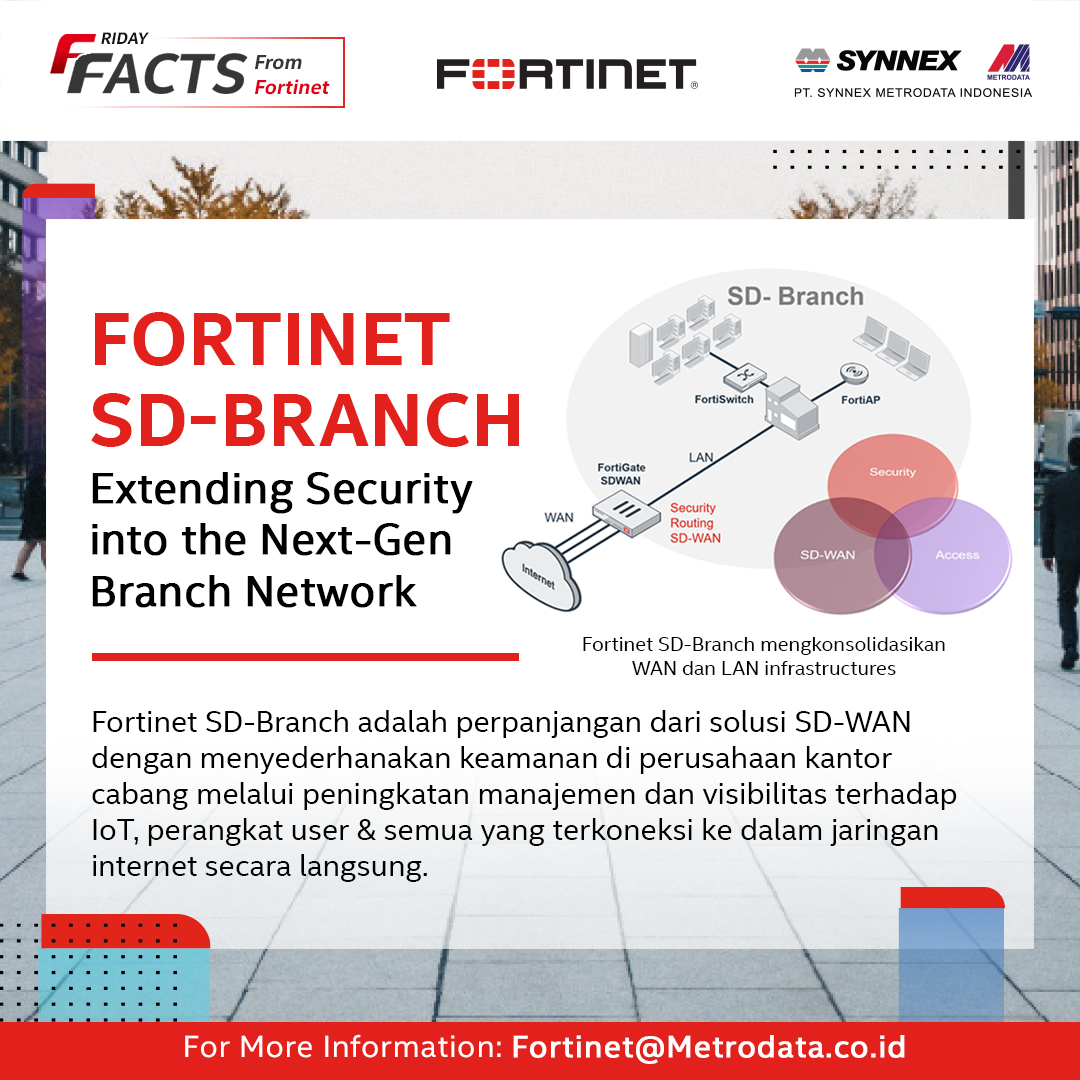 Fortinet Friday Facts : Fortinet SD-Branch Extending Security into the Next-Gen Branch Network
