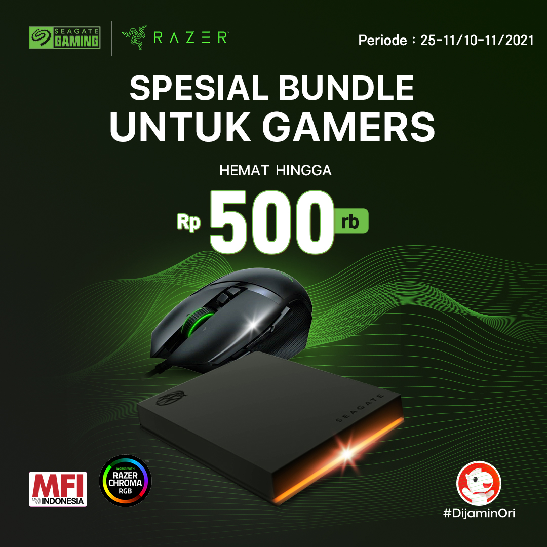 Promo Seagate dan Razer : Spesial Bundle untuk Gamers Hemat hingga Rp 500.000