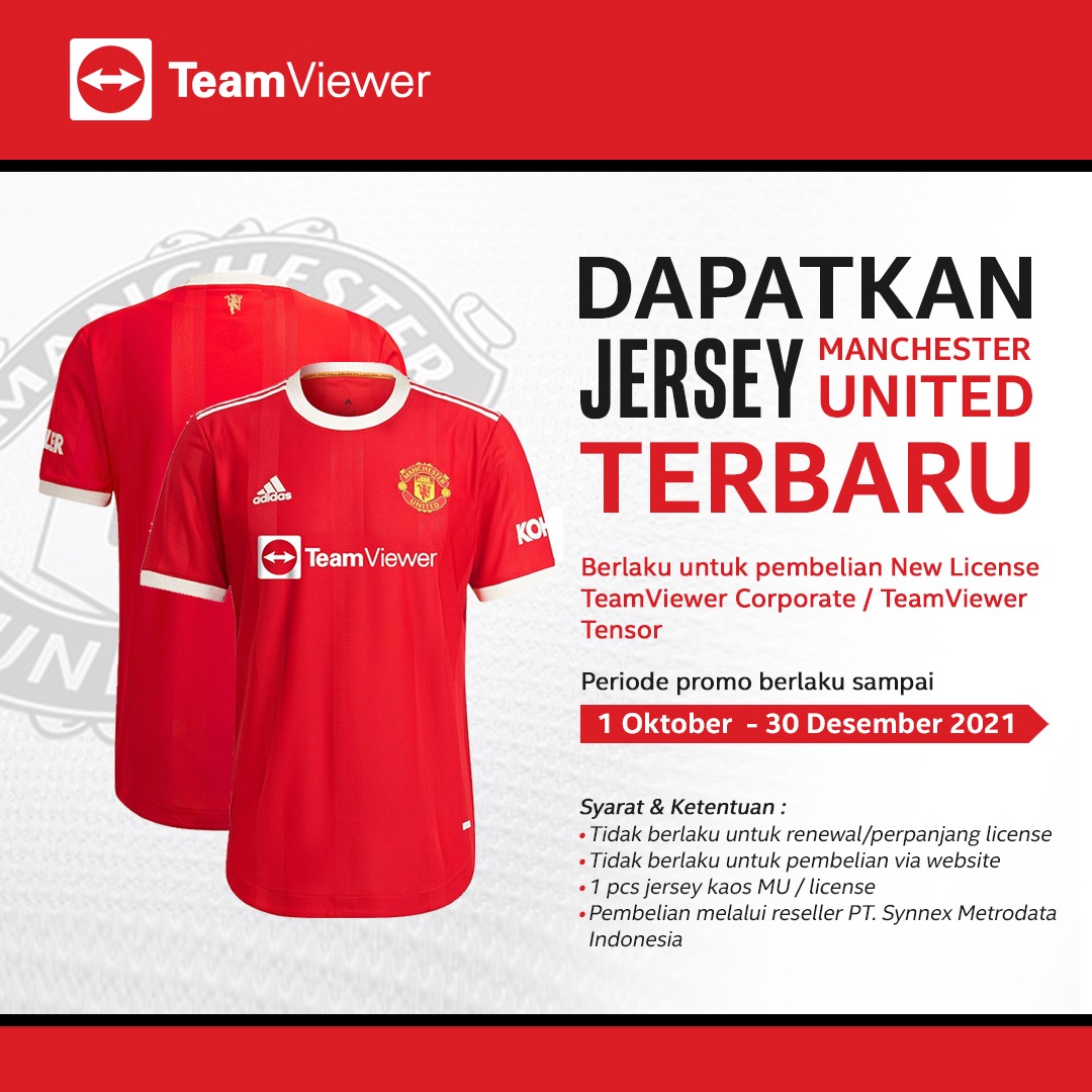 Promo TeamViewer Jersey MU Synnex Metrodata Indonesia