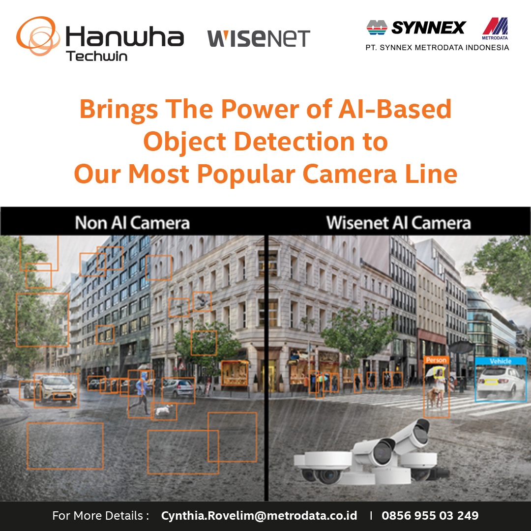 Hanwha Techwin – Wisenet : Brings The Power of AI-Based Object Detection to Our Most Popular Camera Line