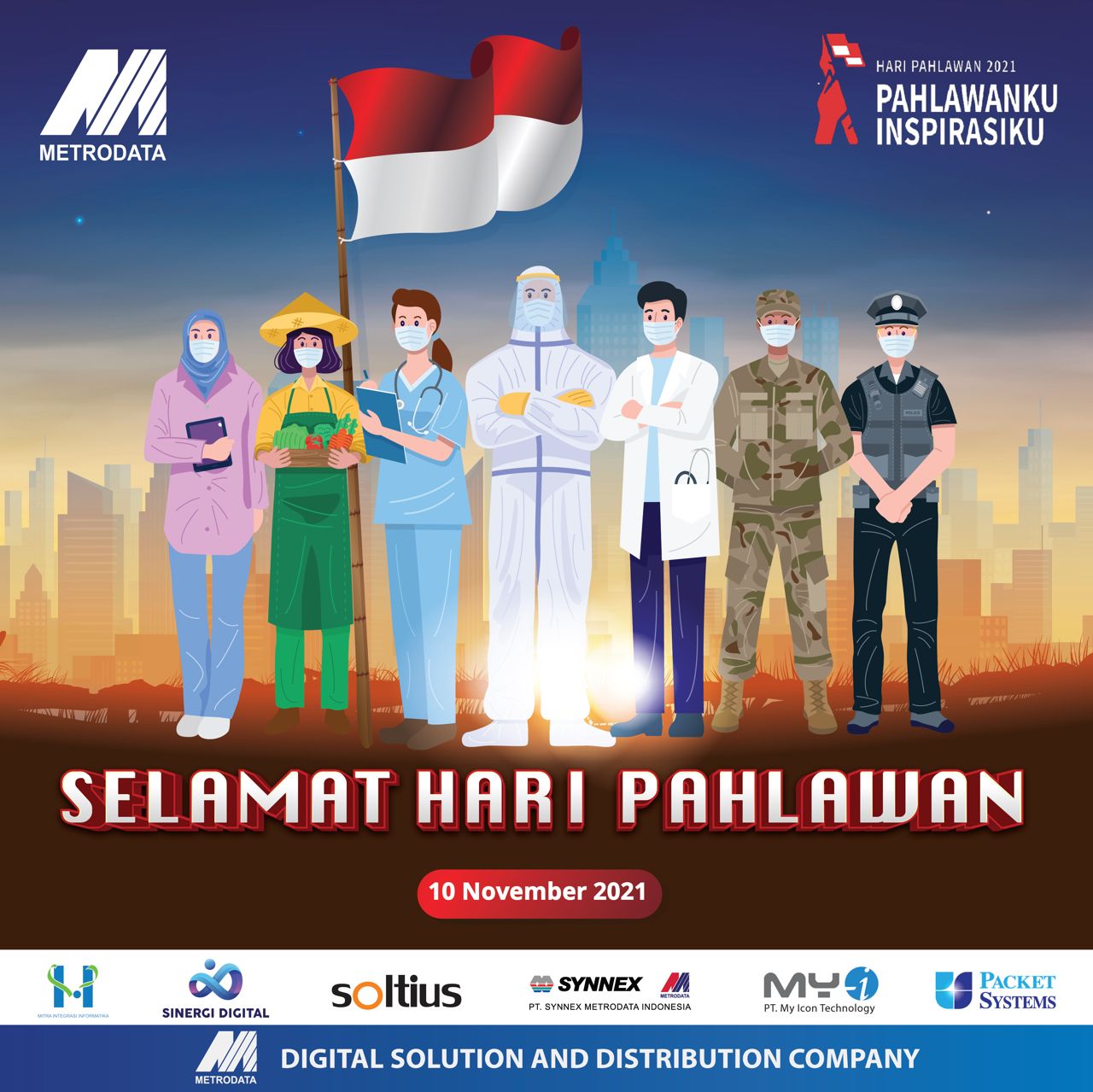 Synnex Metrodata Indonesia mengucapkan Selamat Hari Pahlawan