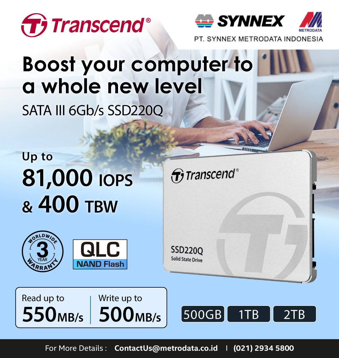 Boost Your Computer to a Whole New Level Transcend SSD220Q
