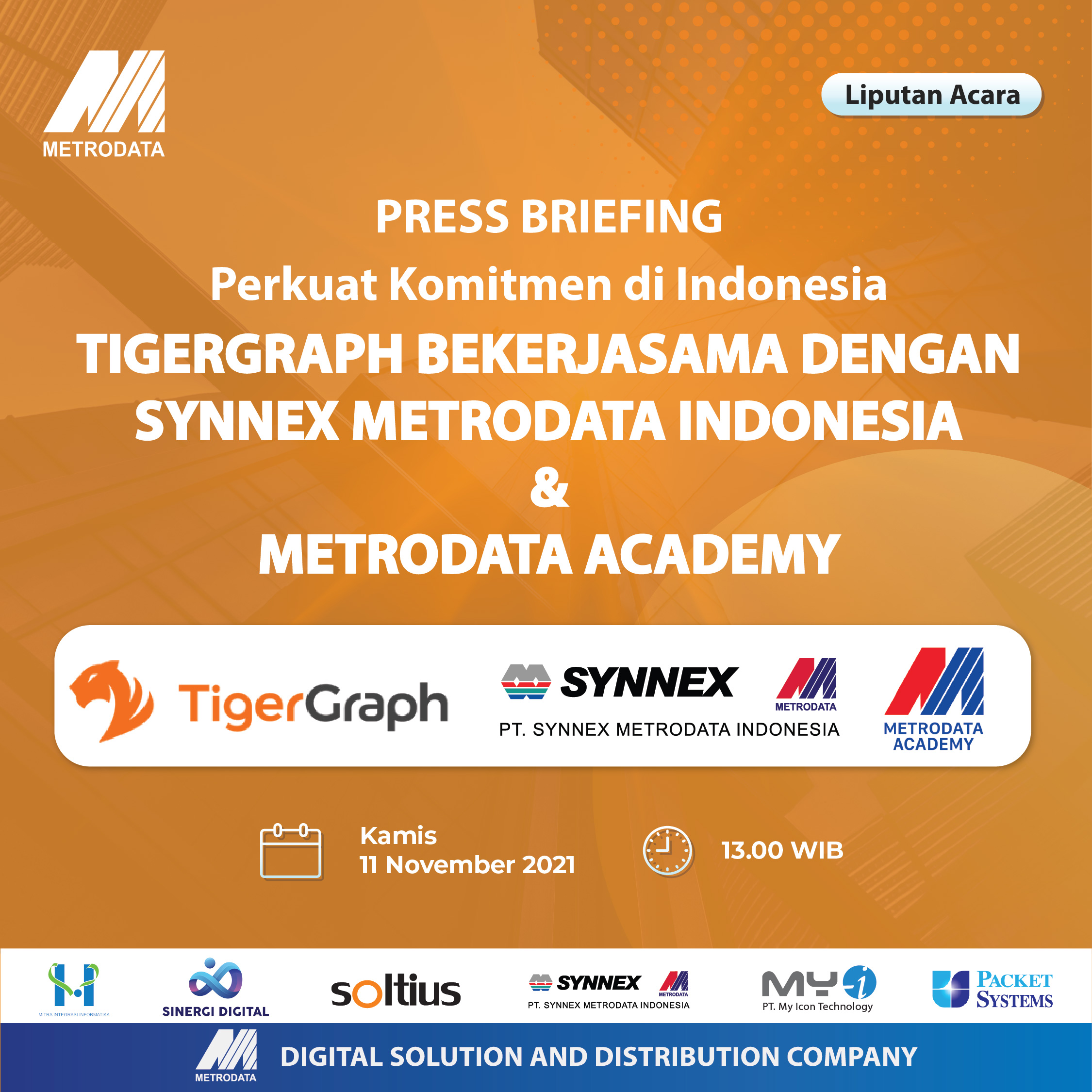 Siaran Pers : TigerGraph Bekerjasama dengan SMI Sebagai Mitra Distribusi Pertama di Indonesia