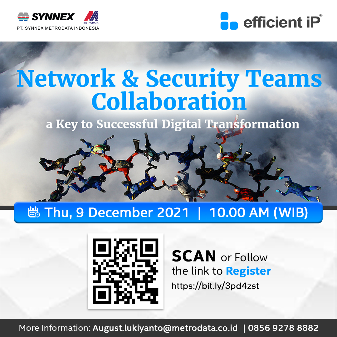 Webinar EfficientIP : Network & Security Teams Collaboration – a key to successful digital transformation