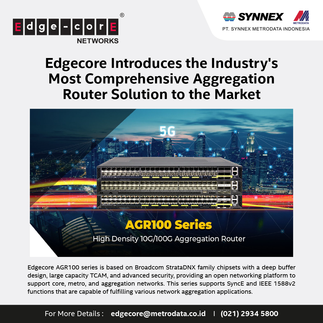 Edgecore Introduces the Industry’s Most Comprehensive Aggregation Router Solution to the Market