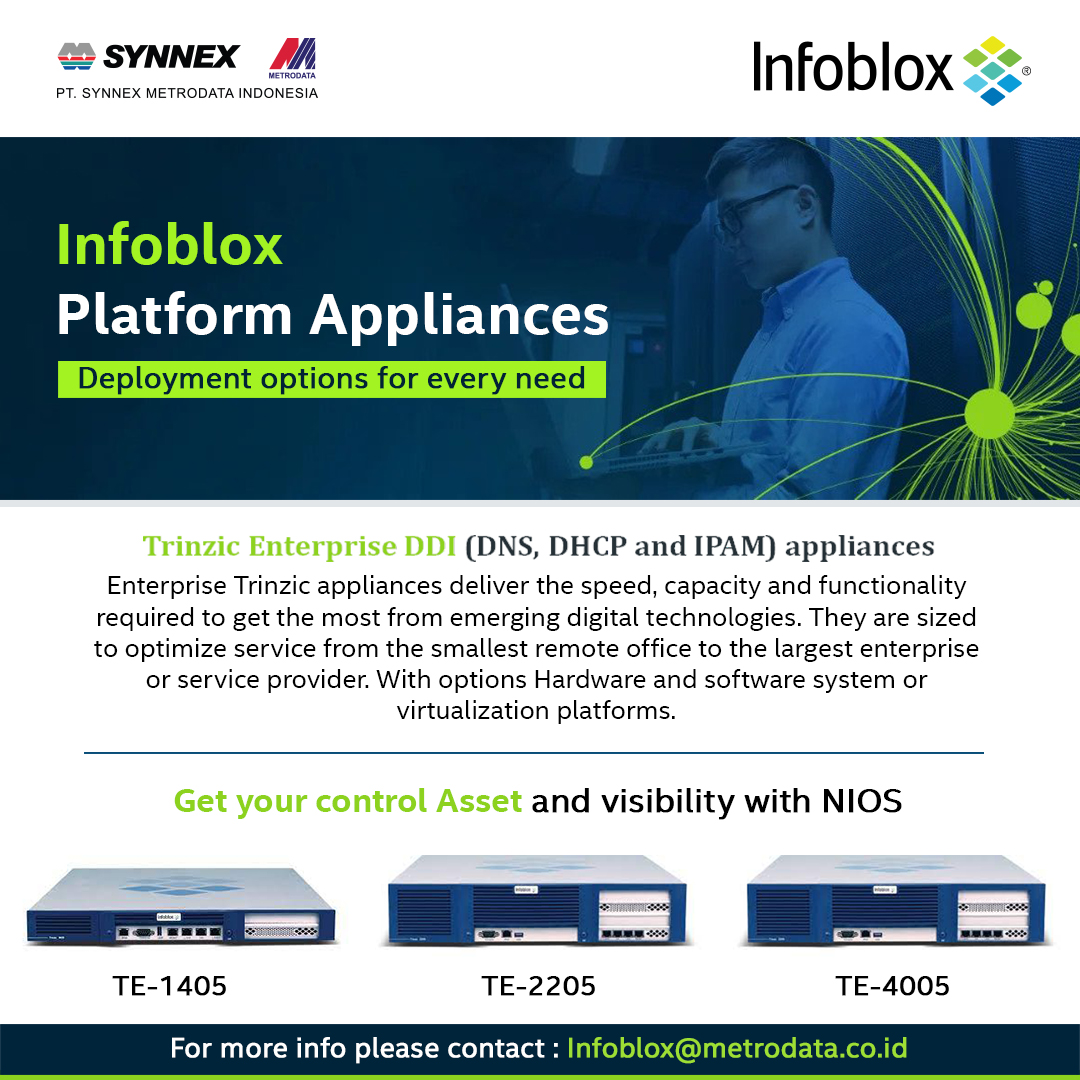 Infoblox Platform Appliances : Deployment options for every need