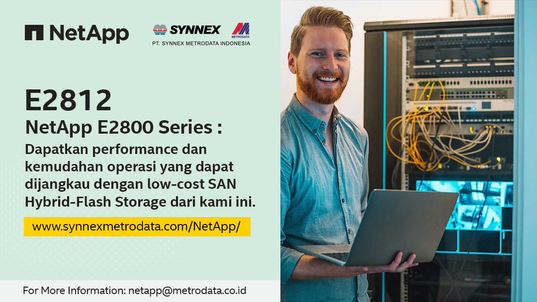E2812 NetApp E2800 Series Synnex Metrodata Indonesia
