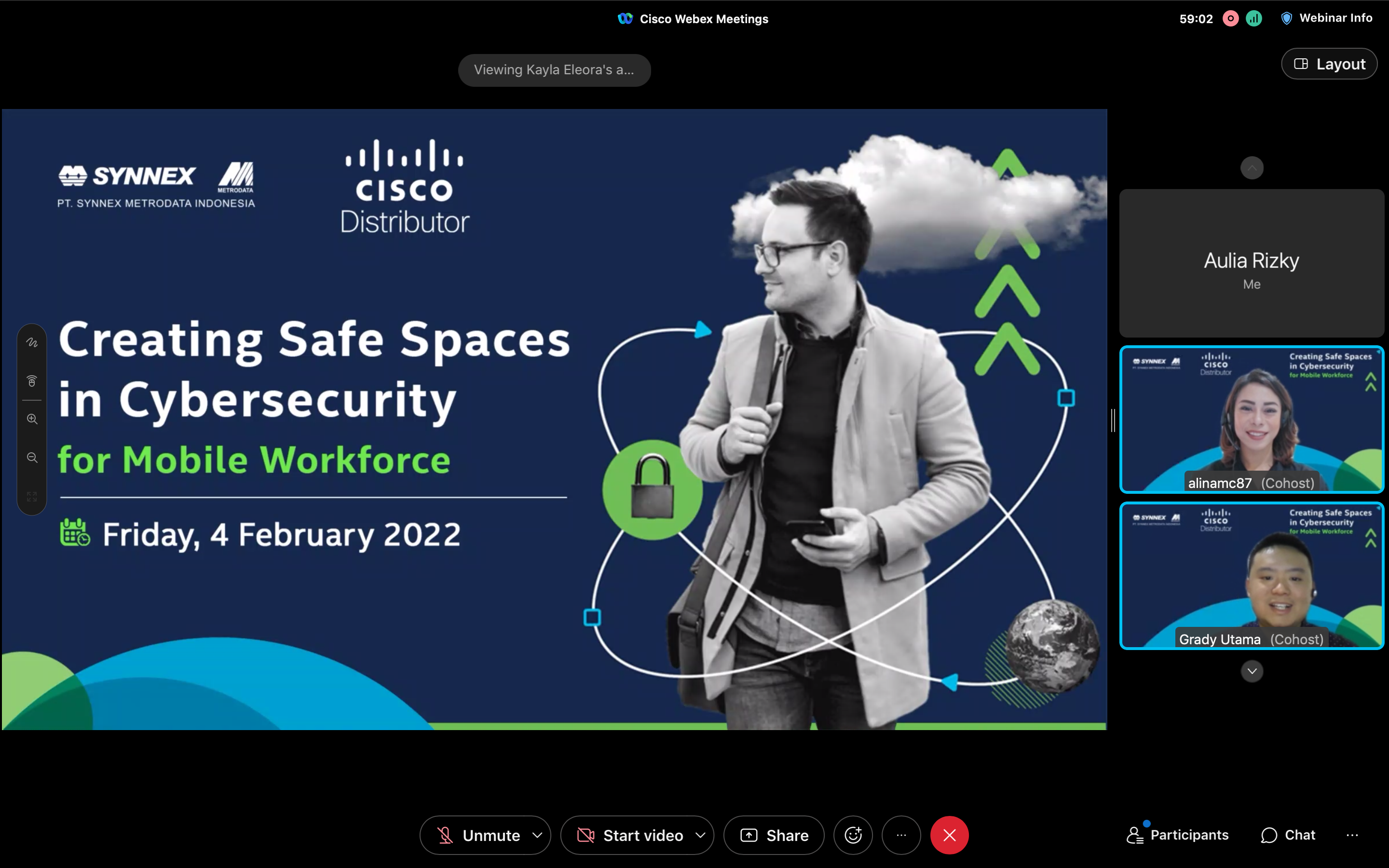 Webinar Cisco Security : Creating Safe Spaces in Cybersecurity for Mobile Workforce (4/2/22)