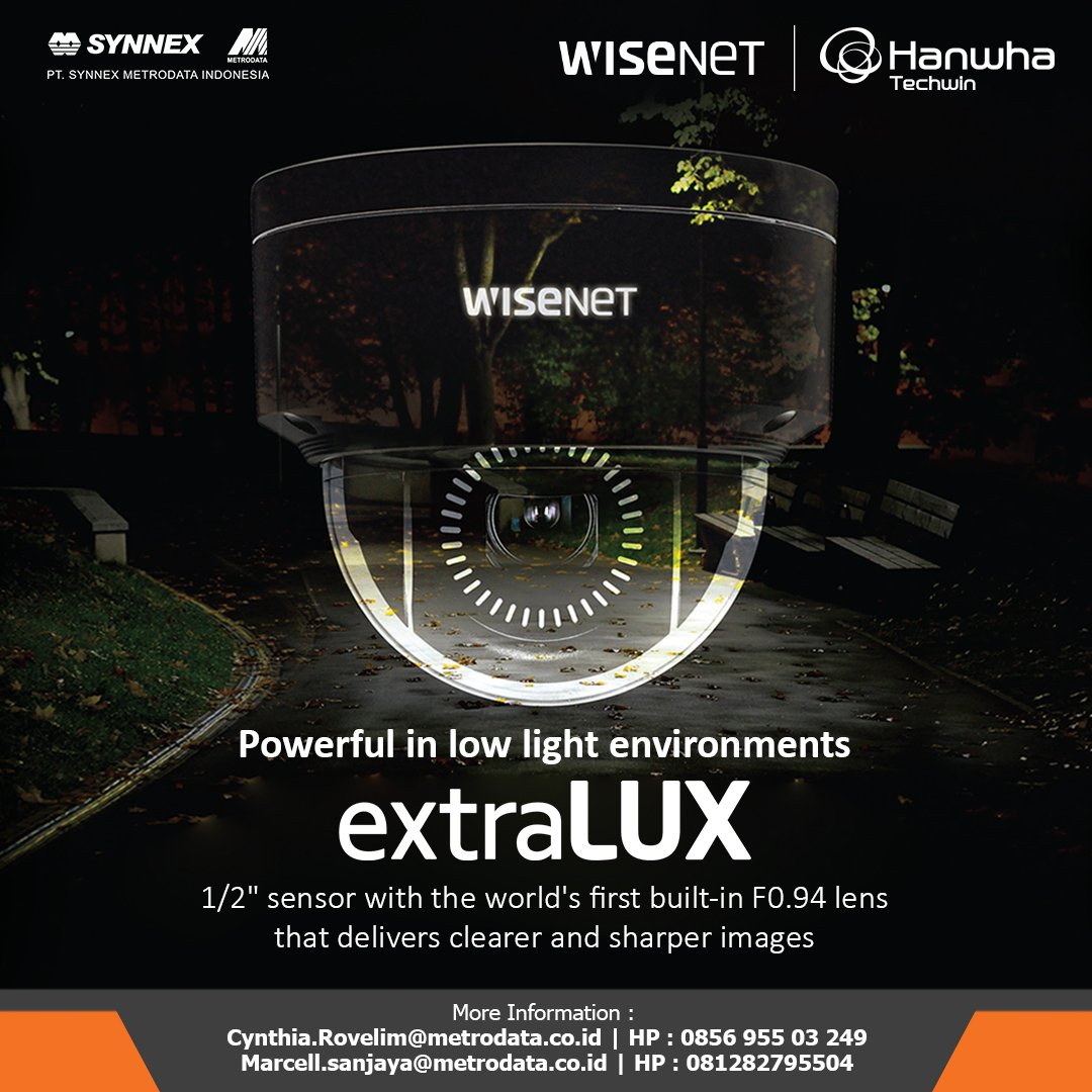 Hanwha Techwin : Wisenet extraLUX