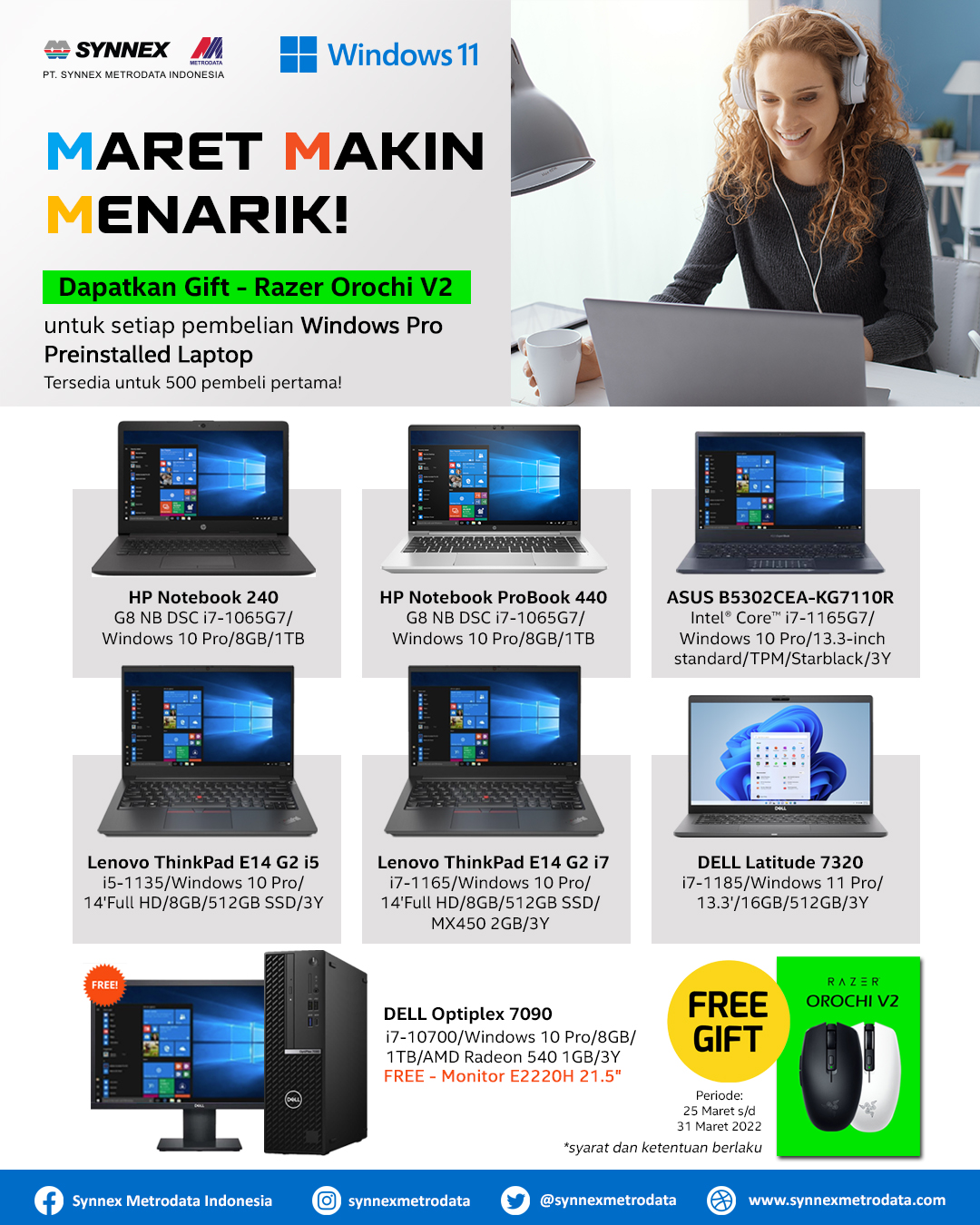 Promo Microsoft Windows 11 : Maret Makin Menarik!