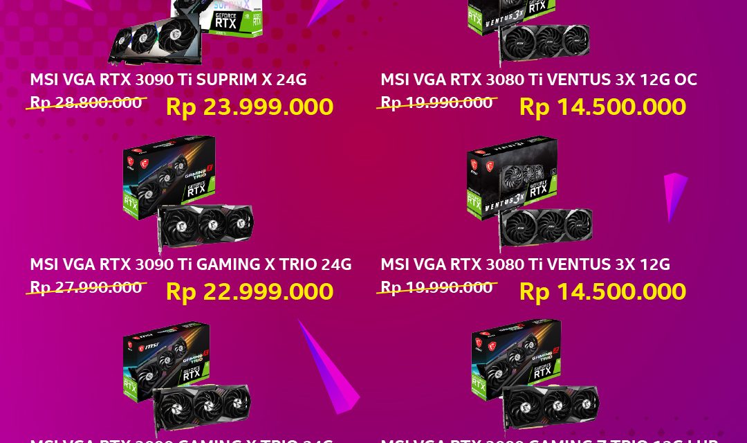 Clearance Sell RTX 3080 dan 3090 series LIMITED STOCK!!