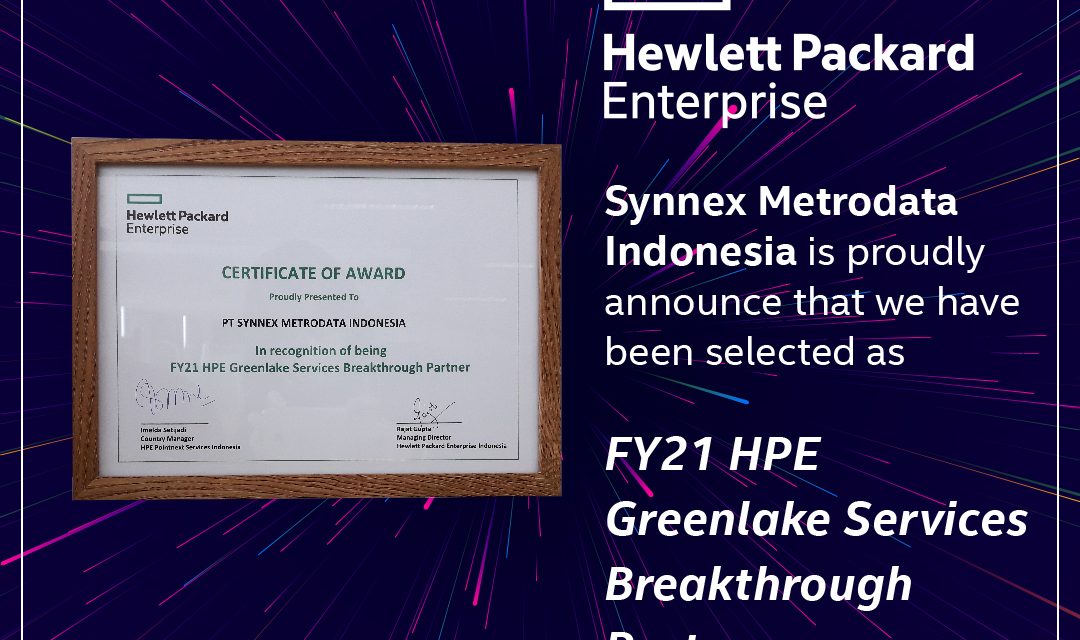 Hewlett Packard Enterprise : FY21 HPE Greenlake Services Breakthrough Partner
