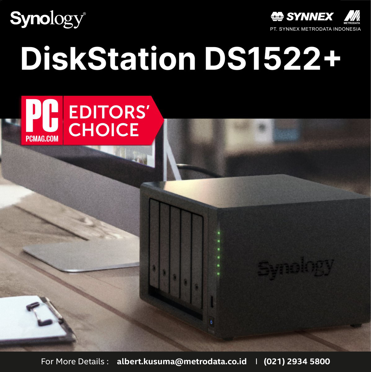 Synology : DiskStation DS1522 - Synnex Metrodata Indonesia