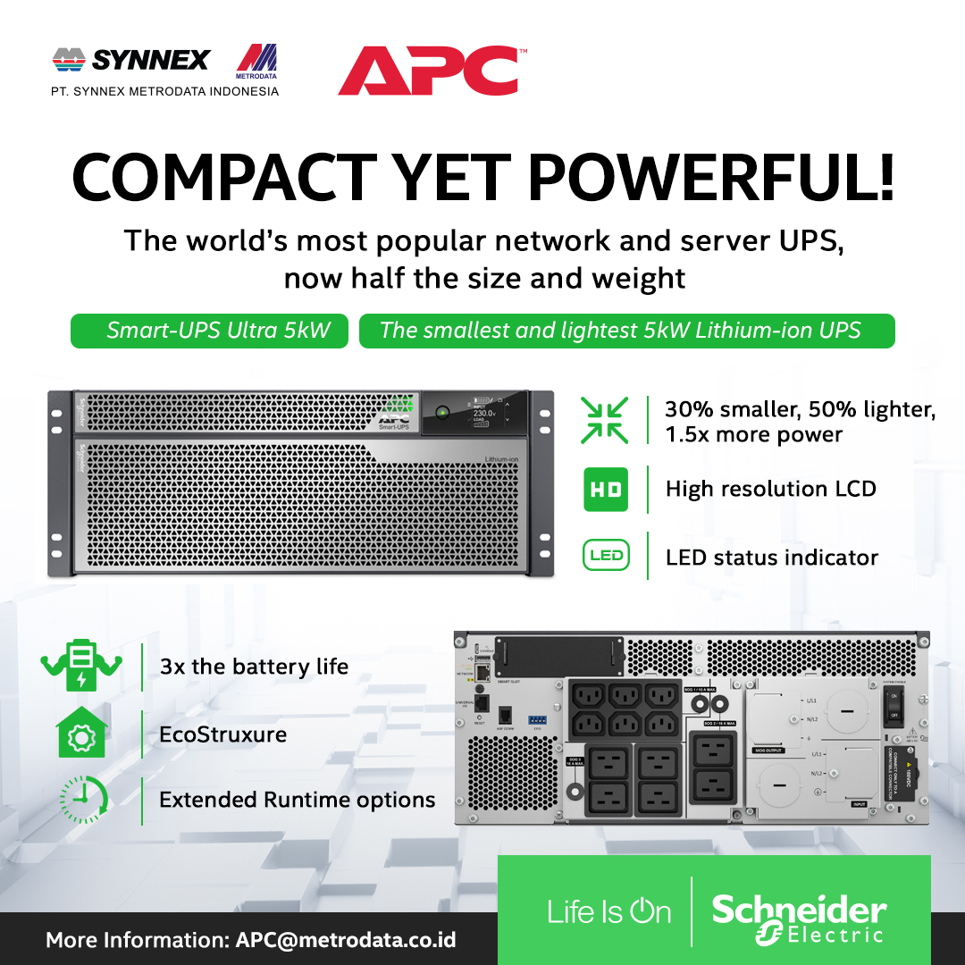 APC SmartUPS Ultra Lithiumion Synnex Metrodata Indonesia