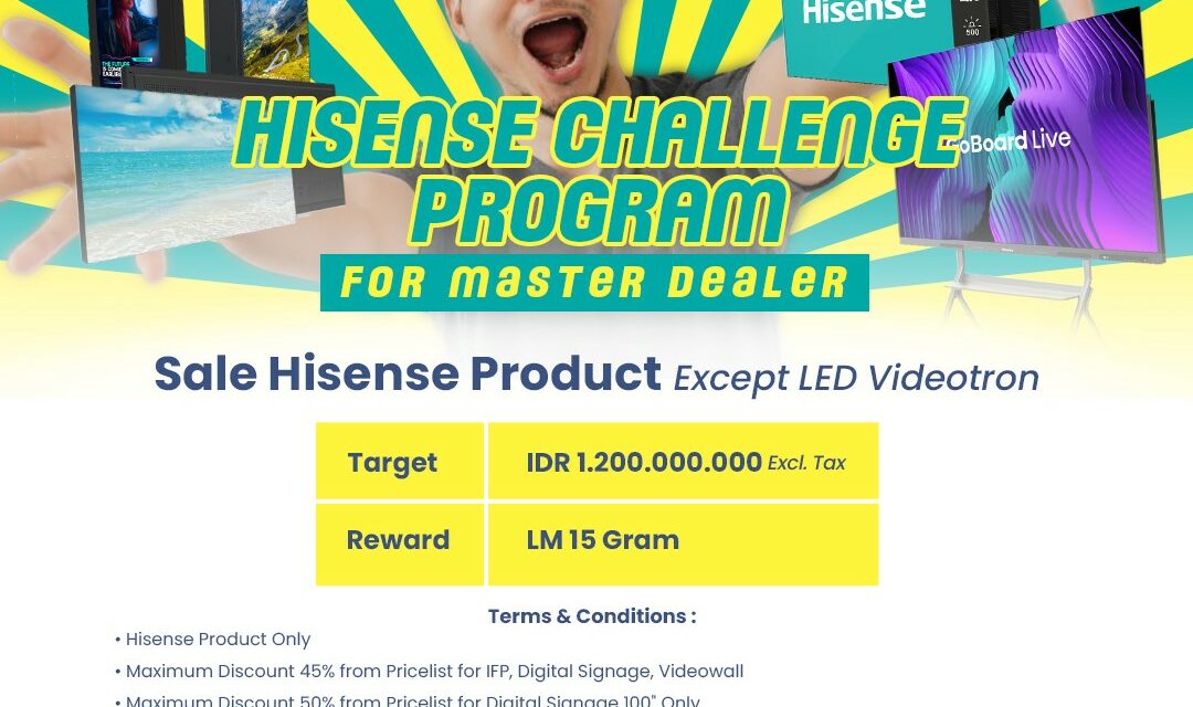 Hisense Challenge Program For Master Dealer